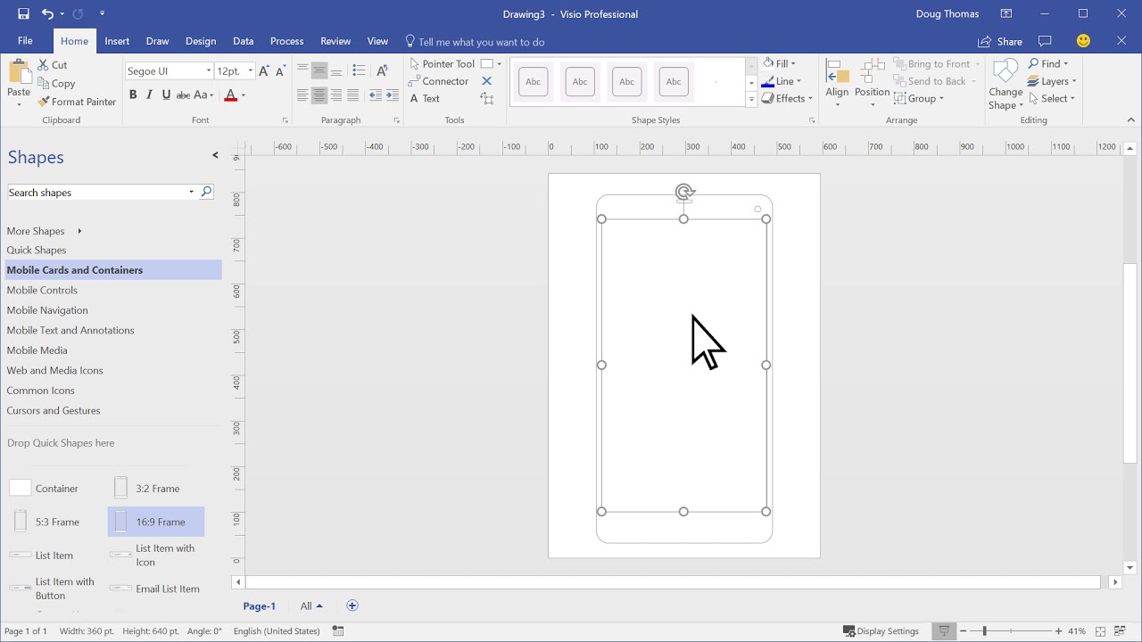 creating wireframes in visio